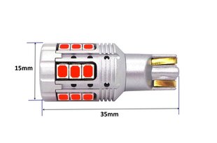 W16W LED-pirn 12-24V 100% CAN punane ilma veata 2300lm, 1 tk. hind ja info | Autopirnid | kaup24.ee