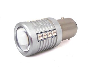 P21/5W LED-pirn BAY15D 12-24V canbus, 2000lm punane, 1 tk. hind ja info | Autopirnid | kaup24.ee