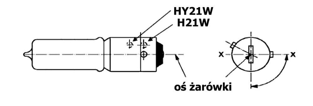 HY21W LED-pirn BAW9S 12V CANBUS oranž 650lm, 1 tk. цена и информация | Autopirnid | kaup24.ee