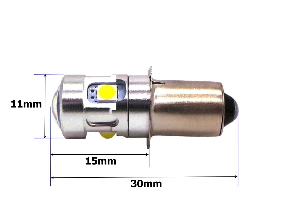 LED-pirn PX13.5, P13, P13.5s 10-30V lampidele 500lm, 1 tk. hind ja info | Autopirnid | kaup24.ee