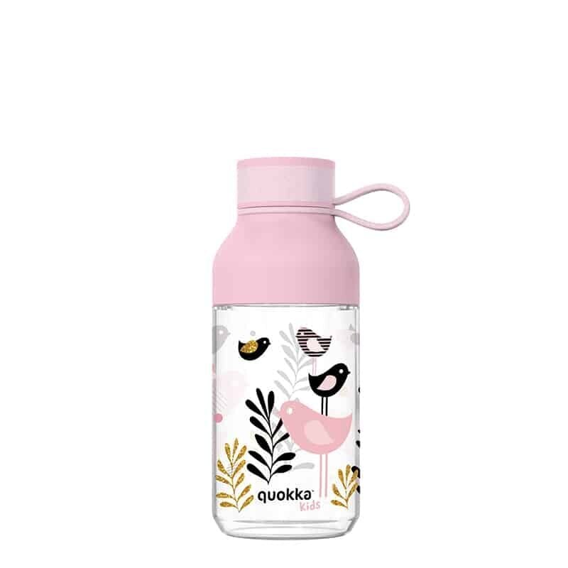 Joogipudel Quokka Ice Kids Birds, 430 ml цена и информация | Lutipudelid ja aksessuaarid | kaup24.ee