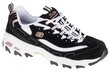 buty sneakers damskie Skechers D'Lites Devoted Fan 13154-BKRG цена и информация | Naiste spordi- ja vabaajajalatsid | kaup24.ee