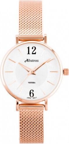 Albatross WOMEN&#39;S WATCH ABBC16 (za543e) rose gold / silver ABBC16RMSX03BX hind ja info | Naiste käekellad | kaup24.ee