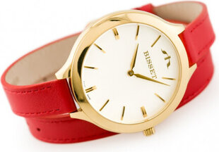 Bisset WOMEN&#39;S WATCH BSAE20 - red (zb545b) - LONG BELT BSAE20GISX03BX hind ja info | Naiste käekellad | kaup24.ee