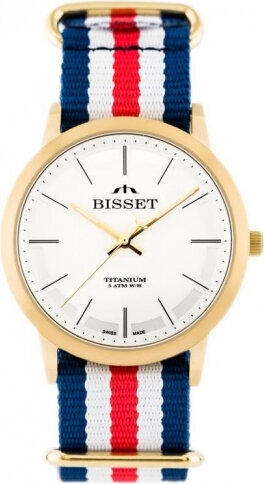 Bisset MEN&#39;S WATCH BSFE42 - TITANIUM (zb053a) BSFE42GISX05BX цена и информация | Meeste käekellad | kaup24.ee