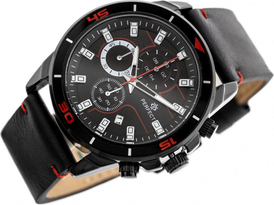 Perfect MEN'S WATCH CH02L - CHRONOGRAPH (zp351d) CH02L-08 hind ja info | Meeste käekellad | kaup24.ee