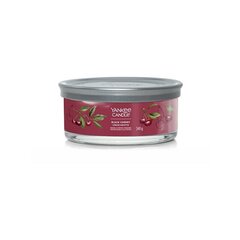 Yankee Candle Aroomiküünal Signature tumbler medium Black Cherry 340 g hind ja info | Küünlad, küünlajalad | kaup24.ee