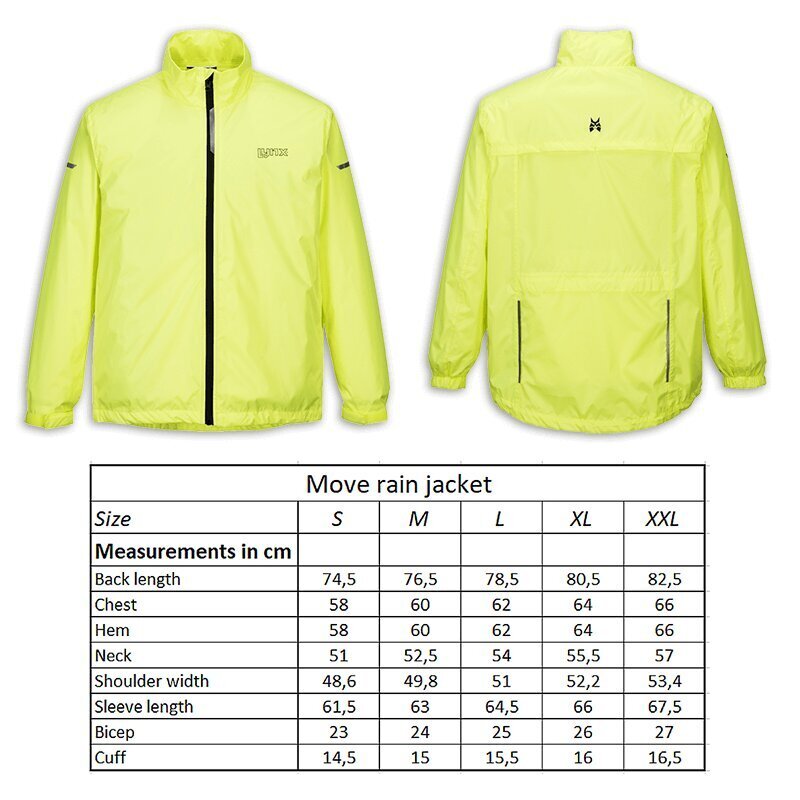 LYNX RAIN JACKET "MOVE" YELLOW 75579-7 hind ja info | Naiste joped ja parkad | kaup24.ee