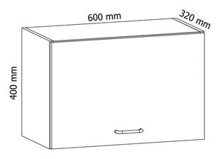 Шкафчик  Royal G80K, 36x80x32 см, белый цена и информация | Кухонные шкафчики | kaup24.ee