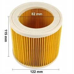 Karcher MV2 MV3 WD2 WD3 SE4001 WD2 PLUS KWD V17 V15 V12 filter цена и информация | Аксессуары для пылесосов | kaup24.ee