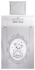 Lorelli laste voodipesukomplekt Little Bear Grey, 140x95, 3-osaline hind ja info | Beebide ja laste voodipesu | kaup24.ee