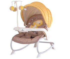 Стульчик для кормления Lorelli Dream Time, Beige/Yellow цена и информация | Шезлонги и качели | kaup24.ee