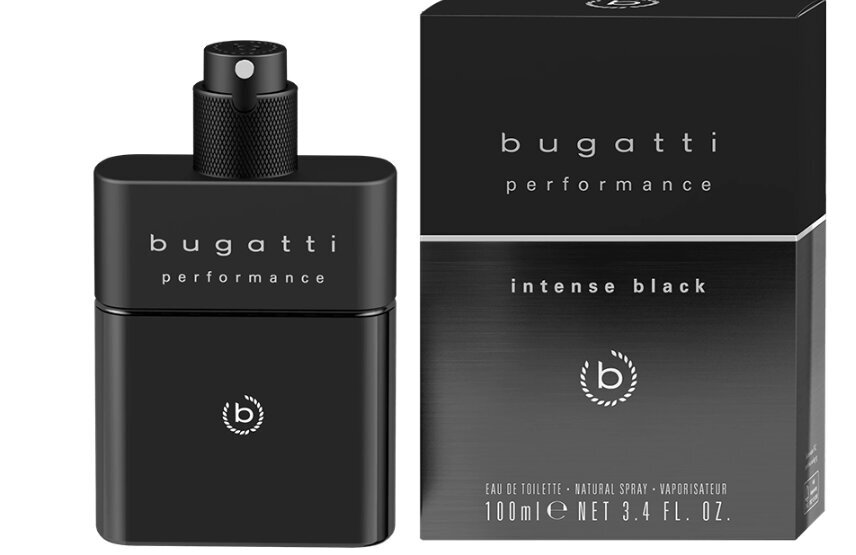 Tualettvesi Bugatti Performance Intense Black EDT meestele, 100 ml цена и информация | Meeste parfüümid | kaup24.ee