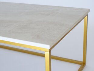 Diivanilaud Beige Mahal, 112x62x40 cm, hele-beež/kuldne hind ja info | Diivanilauad | kaup24.ee