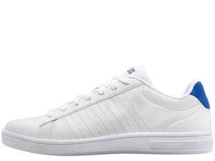 Court shield k-swiss meestele white 06599-117-m 06599-117-M hind ja info | Spordi- ja vabaajajalatsid meestele | kaup24.ee