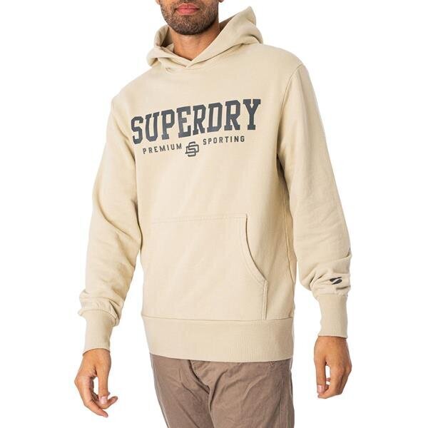 Code core sport hood superdry meestele beige m2012562a8pv M2012562A8PV hind ja info | Meeste pusad | kaup24.ee