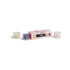 Yankee Candle Dovanų rinkinys su stiklinėmis žvakėmis 3 x 37 g цена и информация | Подсвечники, свечи | kaup24.ee