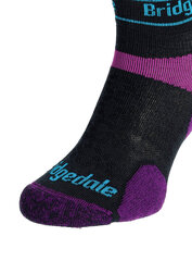 Jogging Socks Bridgedale Ultra Lt T2 Merino Sport Low - charcoal 83121-2646 hind ja info | Naiste sokid | kaup24.ee