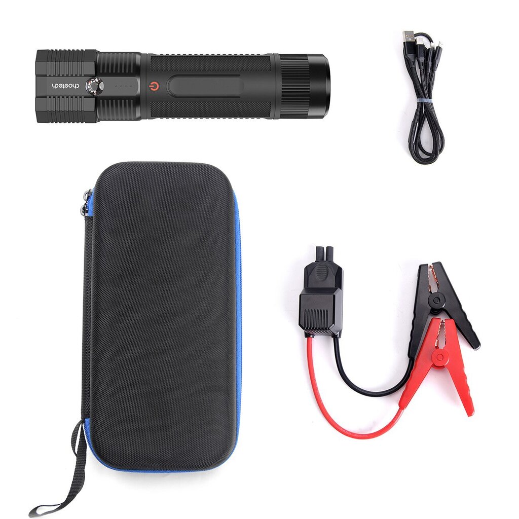 Choetech jump starter with powerbank 8000mAh - LED flashlight black (TC0016) цена и информация | Auto akulaadijad | kaup24.ee