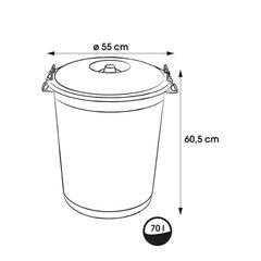 Prügikast, 70L hind ja info | Prügikastid | kaup24.ee