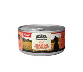 Acana Premium Pate Salmon&Chicken märgtoit kassidele, 85 g x 12 hind ja info | Konservid kassidele | kaup24.ee