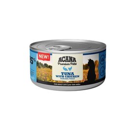 Acana Premium Pate Tuna&Chicken беззерновой влажный корм для кошек, 85 г x 12 цена и информация | Кошачьи консервы | kaup24.ee