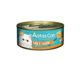 Aatas Cat Tantalizing Tuna&Salmon беззерновой влажный корм для кошек, 80 г x 24 цена и информация | Кошачьи консервы | kaup24.ee