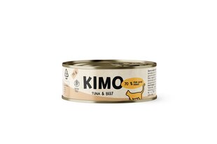 Kimo Tuna&Beef märgtoit kassidele, 70 g x 24 hind ja info | Konservid kassidele | kaup24.ee