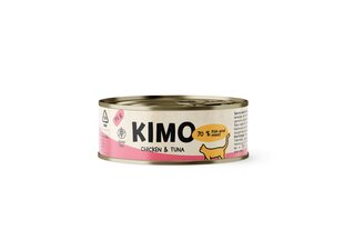 Kimo Chicken&Tuna märgtoit kassidele, 70 g x 24 hind ja info | Konservid kassidele | kaup24.ee