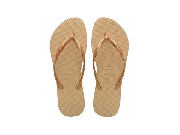 Slim golden havaianas naistele beige 40000300570 40000300570 цена и информация | Naiste plätud ja sussid | kaup24.ee