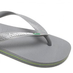 Brasil logo steel havaianas for women's grey 41108505002 41108505002 цена и информация | Шлепанцы, тапочки для женщин | kaup24.ee