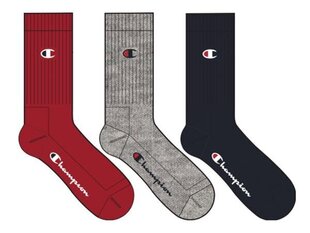 3pk crew socks champion legacy for men's grey u24558rs010 U24558RS010 цена и информация | Мужские носки | kaup24.ee