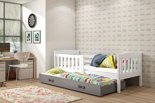 Детская кровать BMS705BP, 80x160 см, белый/серый цена и информация | Детские кровати | kaup24.ee
