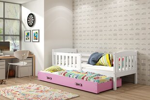 Детская кровать BMS705BR, 80x160 см, белый/розовый цена и информация | Детские кровати | kaup24.ee