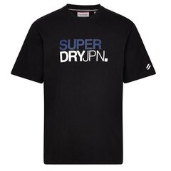 Logo loose tee superdry for men's black m1011726a02a M1011726A02A цена и информация | Мужские футболки | kaup24.ee