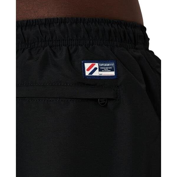 Code applque swim short superdry meestele black m3010187a02a M3010187A02A hind ja info | Meeste lühikesed püksid | kaup24.ee