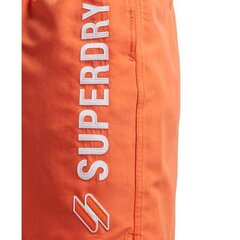 Code applque swim short superdry meestele orange m3010187a03m M3010187A03M hind ja info | Meeste lühikesed püksid | kaup24.ee