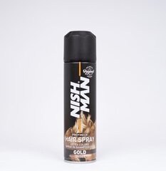 Juukselakkvärv Nishman Colour Hair Spray Gold, Pruun, 150 ml цена и информация | Краска для волос | kaup24.ee