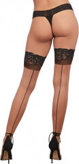 Seksikad sukad Dreamgirl Cuban Heel Top Thigh High hind ja info | Naiste sekspesu | kaup24.ee