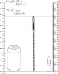 Shots Roostevabast terasest ribidega dilaator – 0,4" / 10 mm hind ja info | BDSM ja fetish | kaup24.ee