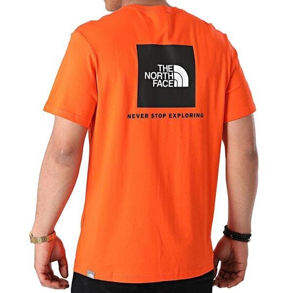 M s/s redbox tee the north face meestele orange nf0a2tx23a4 NF0A2TX23A4 hind ja info | Meeste T-särgid | kaup24.ee