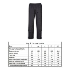 LYNX RAIN PANTS "DRY & GO" BLACK 75584-6 hind ja info | Naiste püksid | kaup24.ee