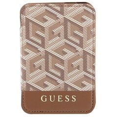 Guess Wallet Card Slot GUWMSHGCFSEW MagSafe GCube stripe brązowy|brown GUWMSHGCFSEW hind ja info | Naiste käekotid | kaup24.ee