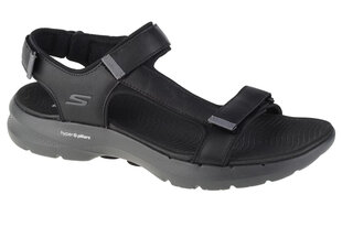 sandały męskie Skechers Go Walk 6 Sandal 229126-BKGY 28146-N hind ja info | Meeste plätud, sussid | kaup24.ee