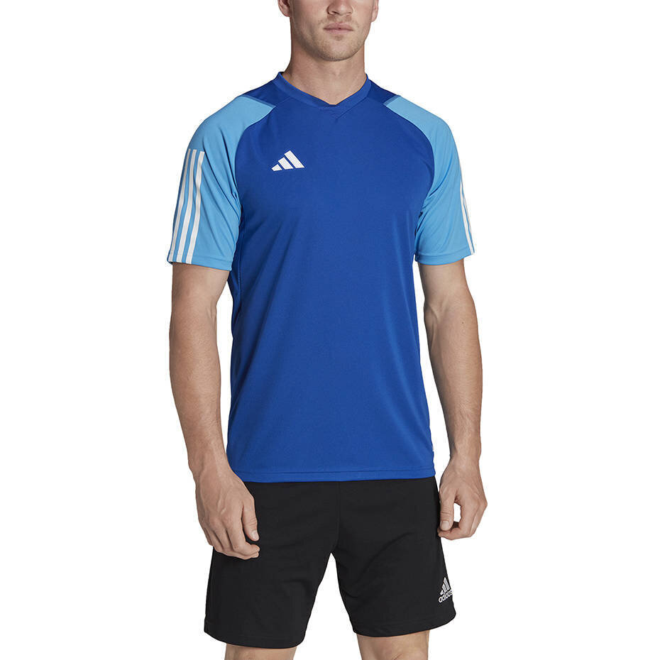 Koszulka męska adidas Tiro 23 Competition Jersey niebieska HU1296 58099-283 цена и информация | Meeste T-särgid | kaup24.ee