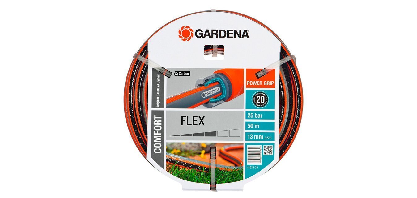 Kastmisvoolik Gardena Comfort Flex, 50 m, 13 mm, oranž цена и информация | Kastekannud, voolikud, niisutus | kaup24.ee