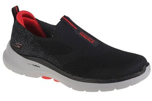 buty sneakers męskie Skechers Go Walk 6 216202-BKRD 60017-N hind ja info | Spordi- ja vabaajajalatsid meestele | kaup24.ee