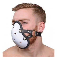 Musk Athletic Cup Muzzle with Removable Straps - White hind ja info | BDSM ja fetish | kaup24.ee