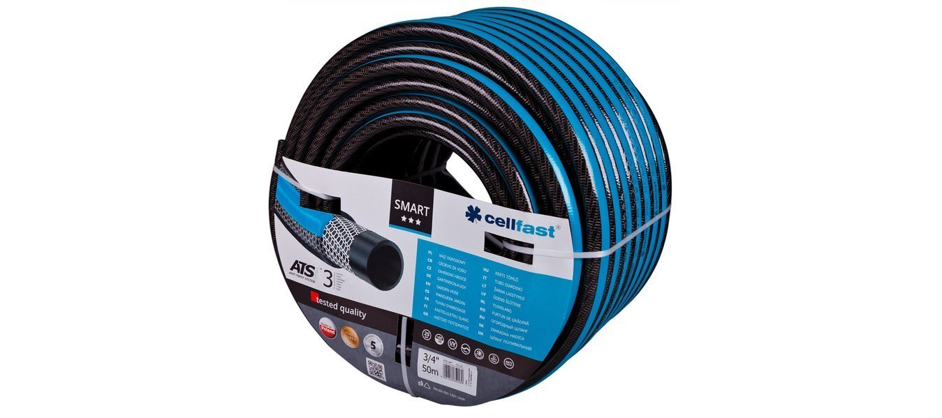 Cellfast Smart Ats voolik, 50 m, 19 mm (3/4") hind ja info | Kastekannud, voolikud, niisutus | kaup24.ee