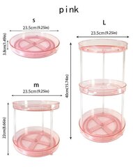 Kosmeetika hoiustamise korraldaja, Electronics LV-24130, 23,5x22 cm, roosa, 1 tk hind ja info | Meigikotid, lauapeeglid | kaup24.ee